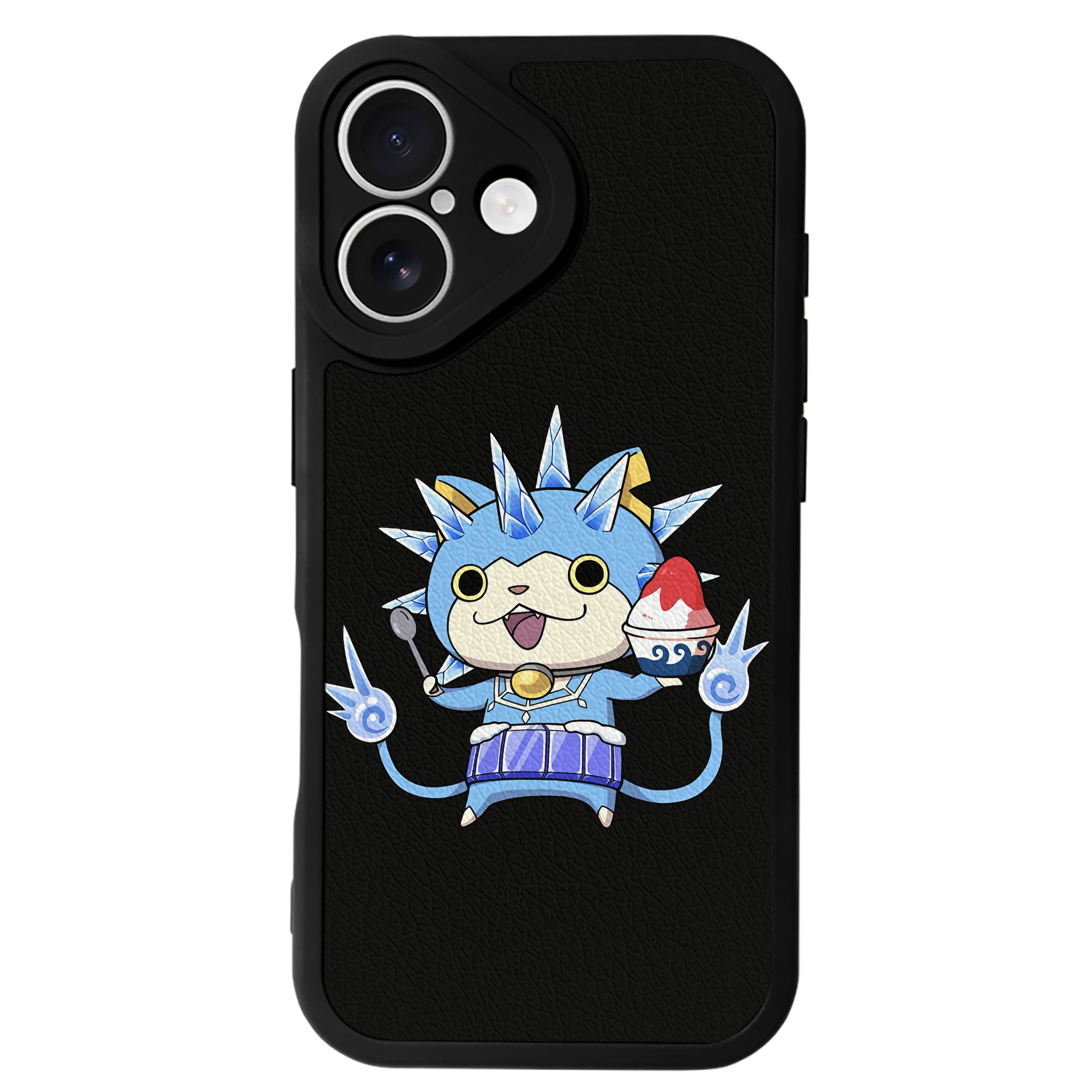 （画像用） 妖怪ウォッチ Yo-kai Watch 【iPhone 16シリーズ対応】シリコンスマホケース（レザー調） 材質：シリコン